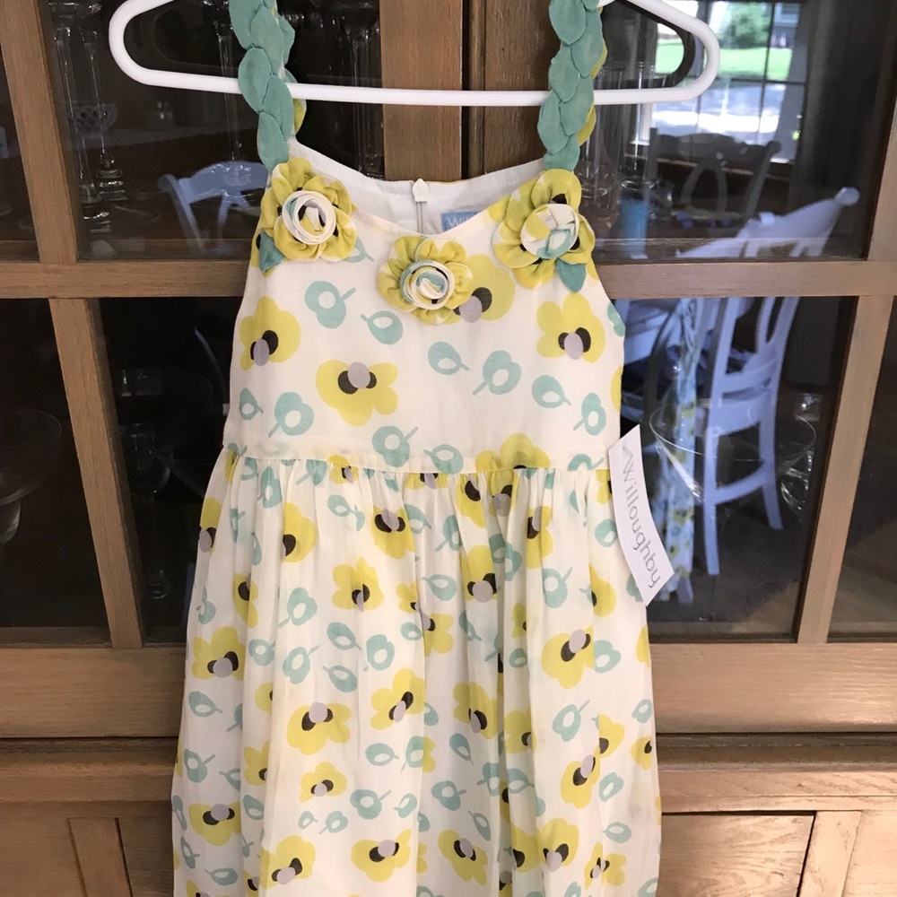 Gorgeous Little Girls WILLOUGHBY Linen/Cotton Dress - Sz 4 NWT